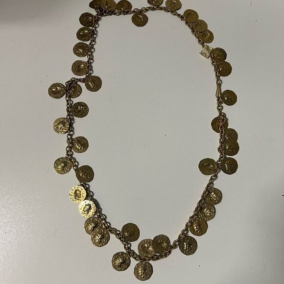 Vintage gold tone coin belt. Women’s M/L. Boho. - Picture 1 of 4